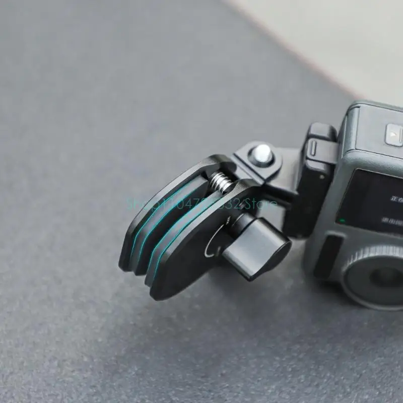 مشبك دعم كاميرا الحركة مع حشوة السيليكون لعطلة الزجاج الأمامي للدراجات النارية #4