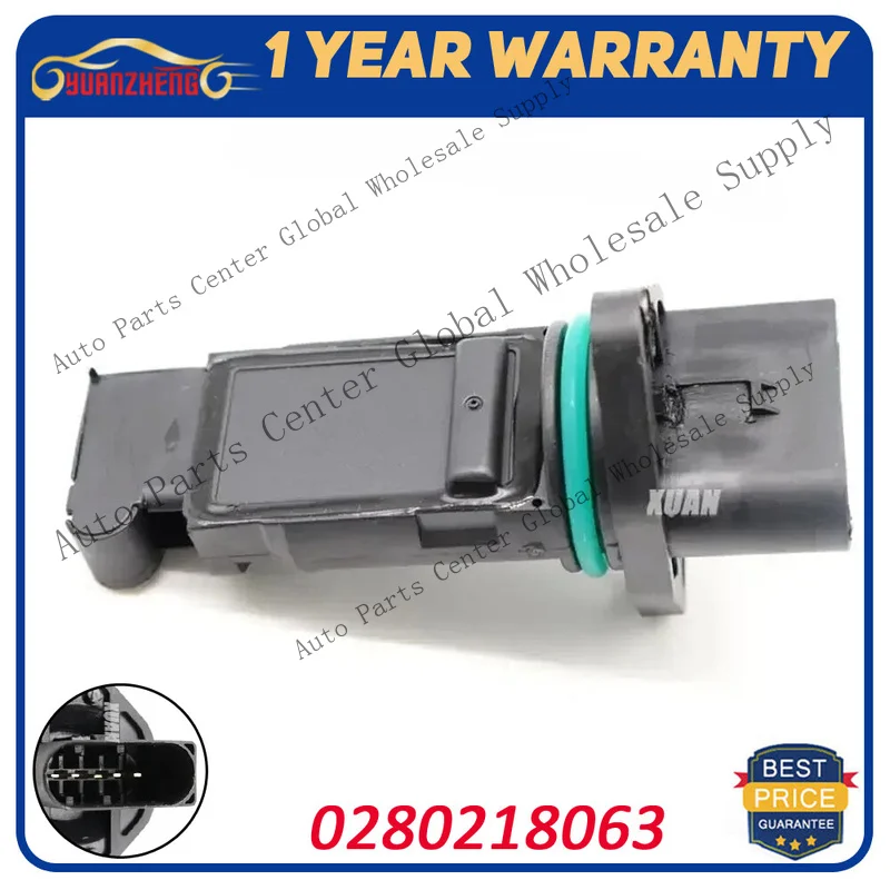 Z+ 0280218063 MASS AIR FLOW METER SENSOR For Exeo Ibiza Leon Toledo Skoda Octavia