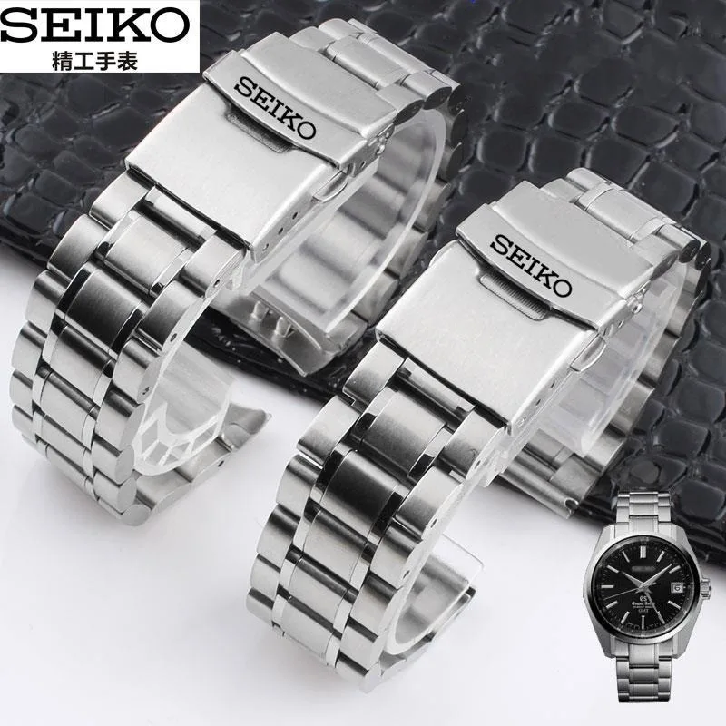 Seiko No. 5 Watch Strap Steel Strap Fully Automatic Mechanical Men\'s and Women\'s Watches 22mm Exquisite Bracelet Watch Band New