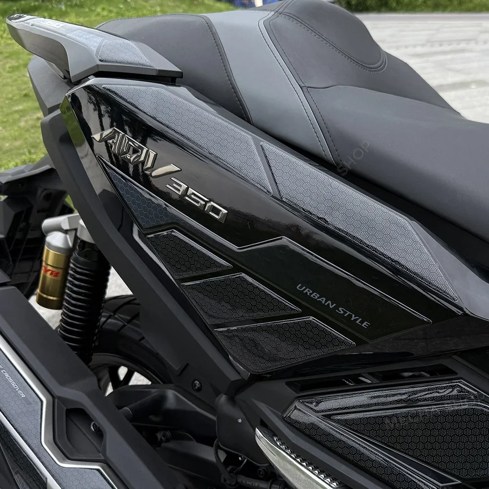 Rear Side Panel Protective Stickers Motorcycle 3D Resin Stickers For ADV 350 ADV350 Accessories