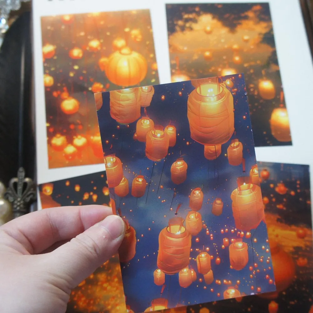 

30pcs Ignite The Wish Light Design Gift Decoration Paper Creative Craft Paper Scrapbooking Background DIY