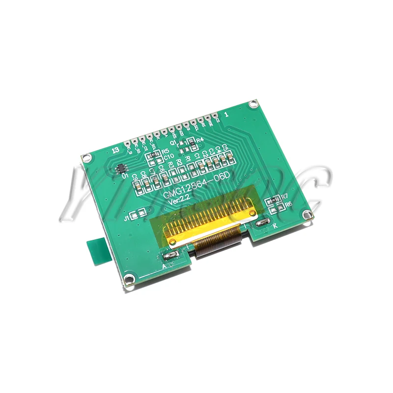 Lcd12864 12864-06D, 12864, módulo LCD, COG, com fonte chinesa, tela de matriz de pontos, interface SPI, COG, com fonte chinesa,