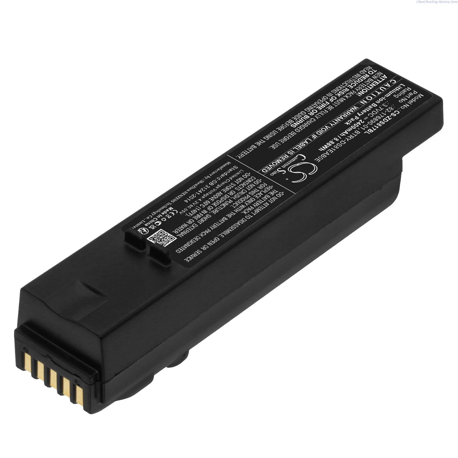 

CS-ZDS817BL 3.7V 2400mAh Barcode Scanner Battery AS-000231, BTRY-DS81EAB0E, 82-176890-01 for Zebra DS8178, DS8100, DS8170