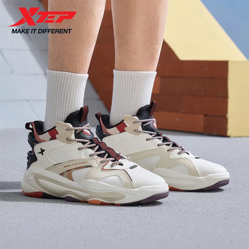 

Мужская обувь для скейтбординга Xtep, весна 202, износостойкие, устойчивые к модным износостойким кроссовком в стиле ретро 975119310028