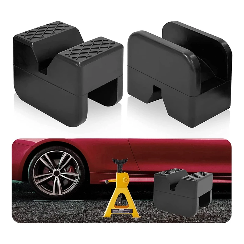4 Pack Jacks Stand Pads Universal Jacks Pad Rubber Jacks Pad Rail Pinch Welds Protecto Pad image 5