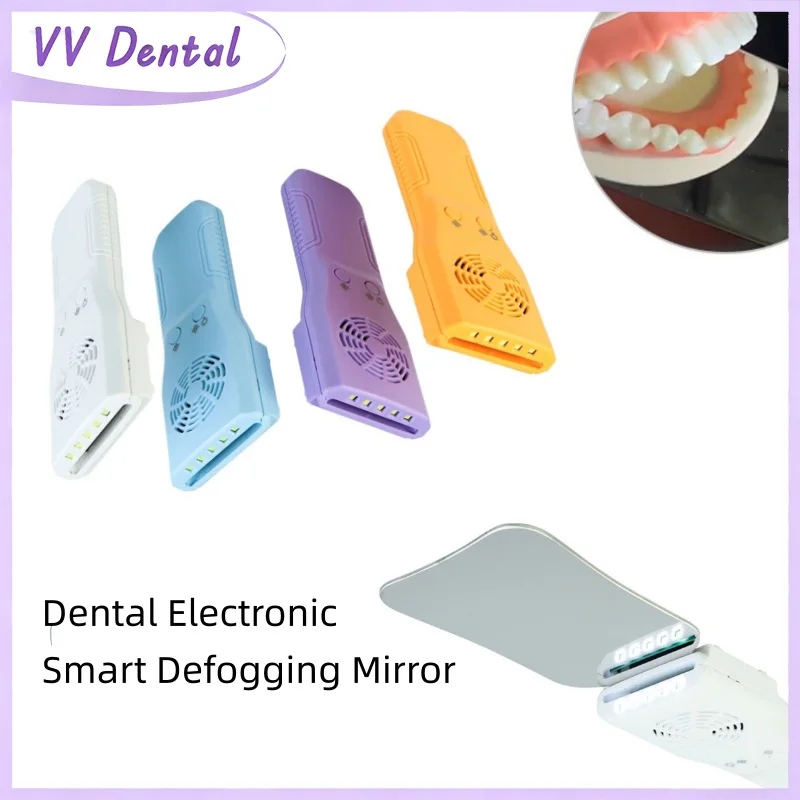 

VV Dental Electronic Smart Defogging Mirror for Oral Photography Reflector 4 Stainless Steel Reflective Mirrors Oral Inspection