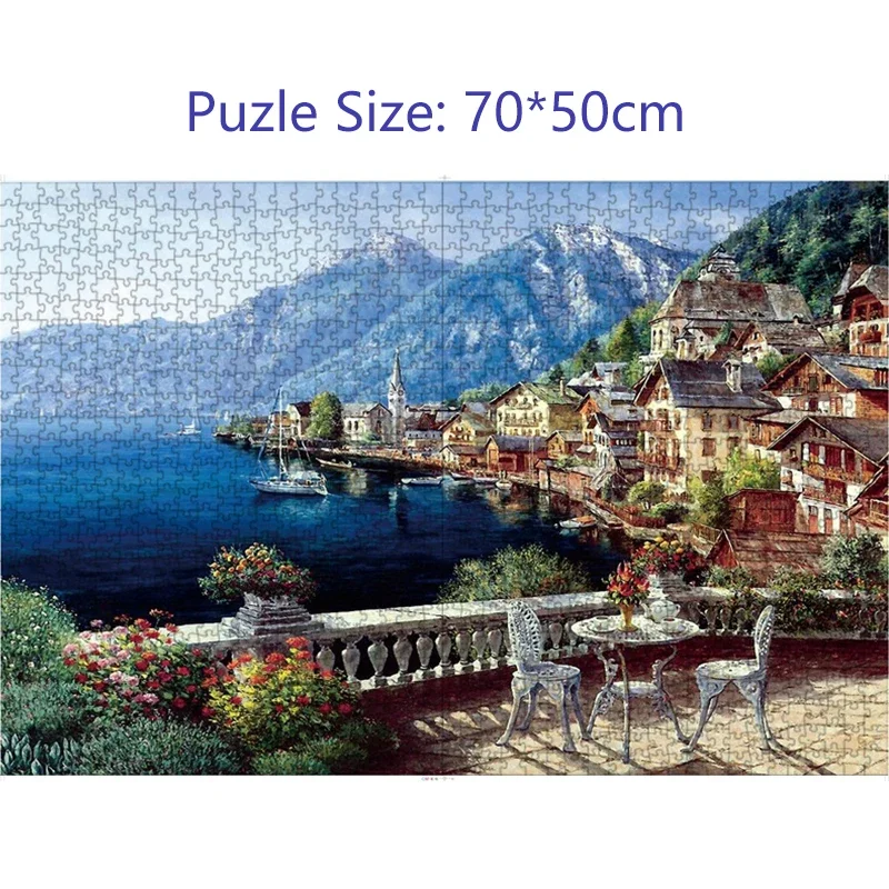 75*50cm adulto 1000 pezzi Puzzle Australia città bellissimi dipinti paesaggistici giocattoli per ridurre lo Stress regalo di natale