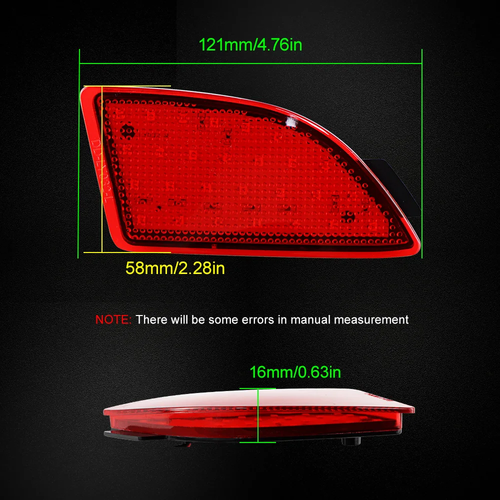 2 قطعة LED المصد الخلفي ضوء الذيل الفرامل تحذير عاكس مصباح لمازدا 3 هاتشباك 2013 2014 2015 2016 Axela BM 5D 2014 2015-up