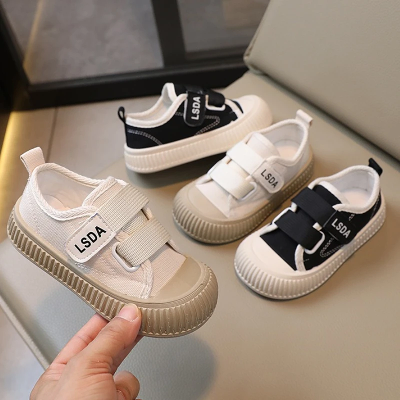 الشتاء الطفل حذاء كاجوال 2025 الخريف النسخة الكورية الجديدة الطفل لينة أسفل حذاء قماش عادية Comforta فتاة المضادة للانزلاق حذاء رياضي #1