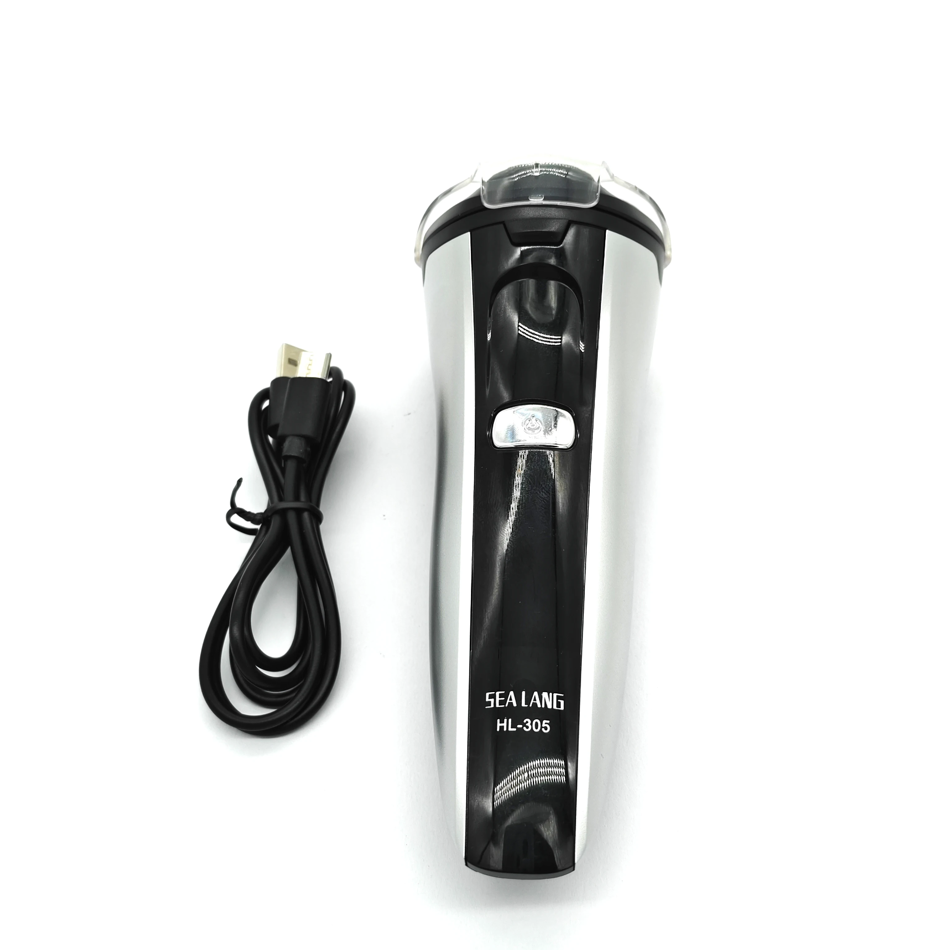 Portable Rechargeable Trimmer Men’s Electric Shaver with Pop-up Trimmer Ideal for Business Travel for Both Wet and Dry Shaving