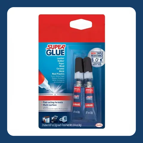 Loctite Super Glue Liquid, Clear, 0.07 fl oz Tube, 2 Pack - Superglue for Plastic, Wood, Metal, Crafts & Repair,