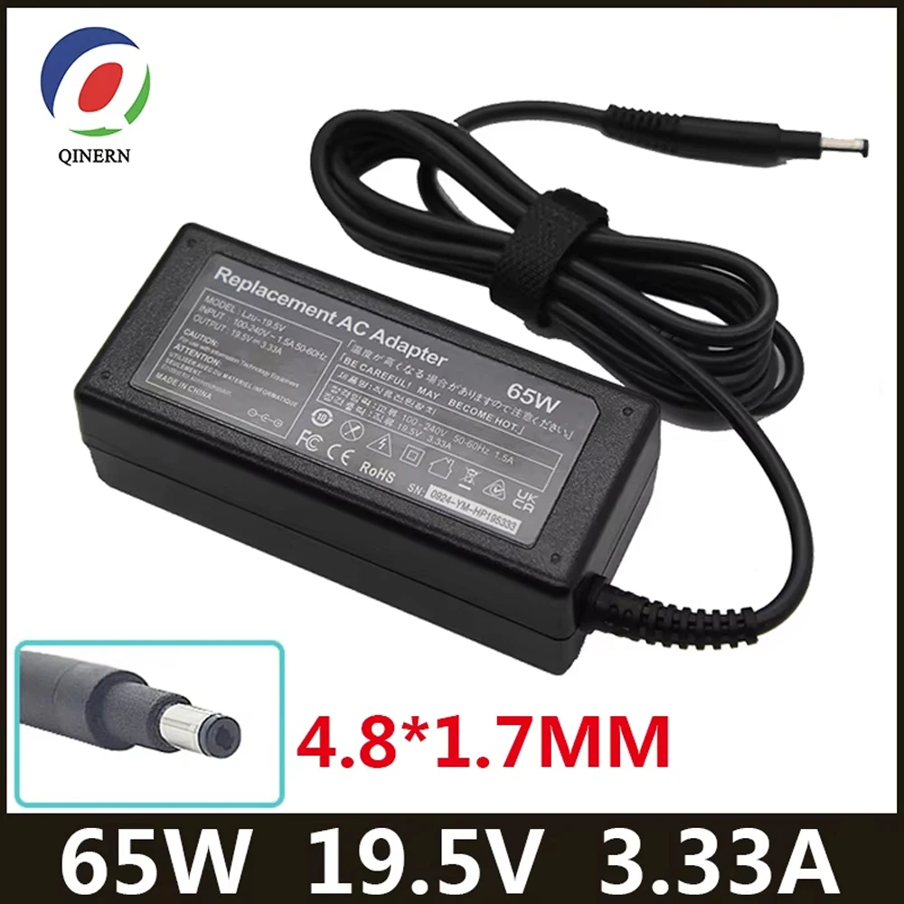 19.5V 3.33A 4.8*1.7mm 65W AC Laptop Power Adapter Charger For Hp ENVY 4 6 TPN-C102 Q113 Q115 G7000 COMPAQ 6720S 6820S 530 550