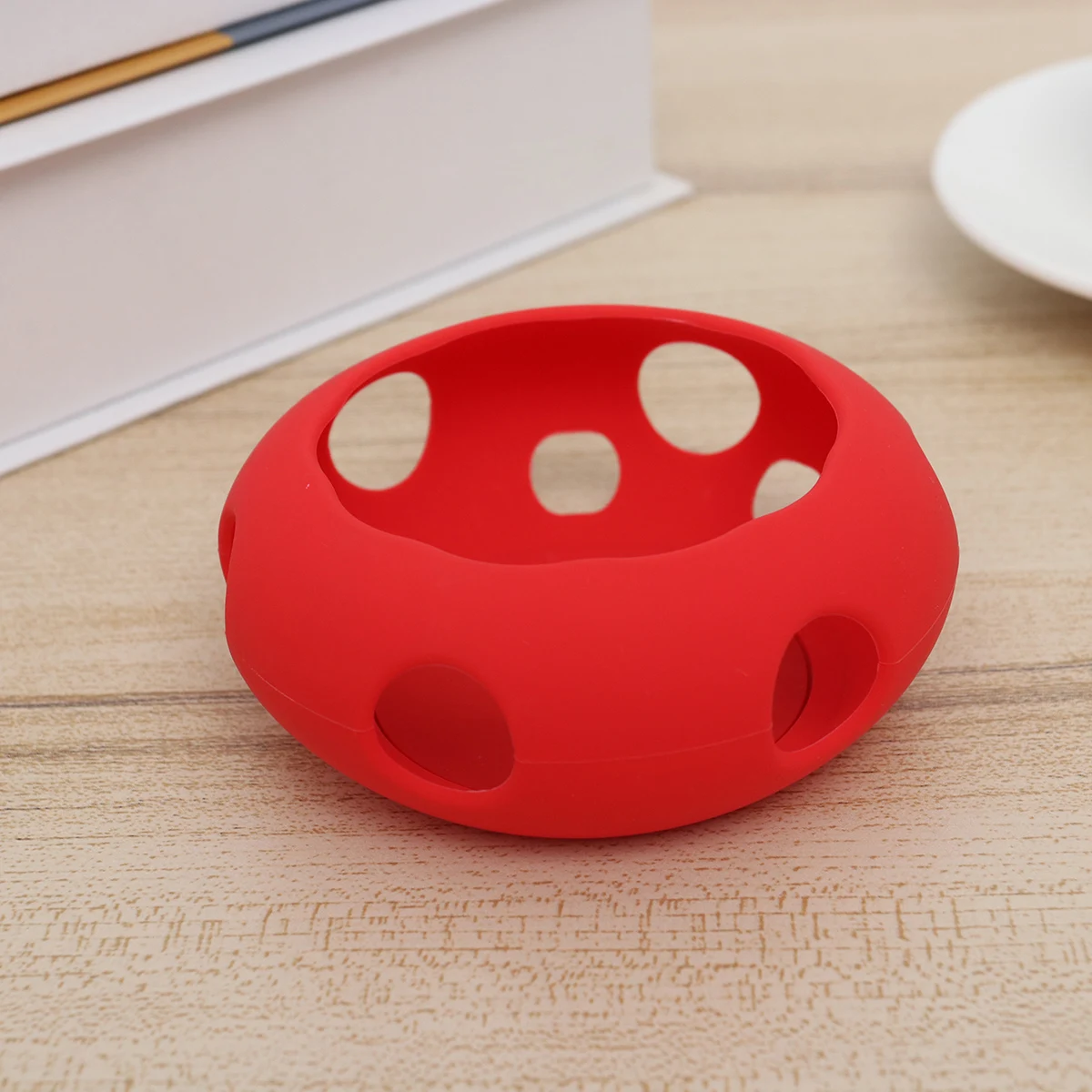 

Silicone Cover Case For Home Mini Red Durable Lightweight Protective Case Anti-Scratch Dustproof Portable Audio Device Accessory