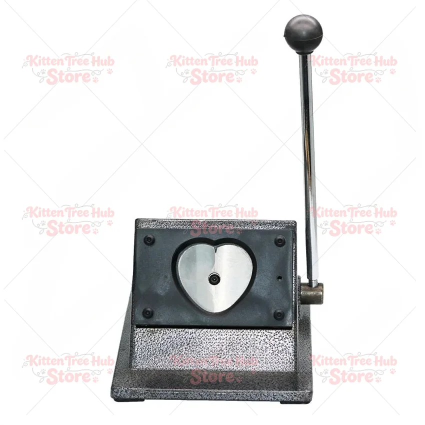 Heart Badge Machine Card Cutter Heart shaped Desktop Cutter/ Paper Cutting Size 62 * 70 mm