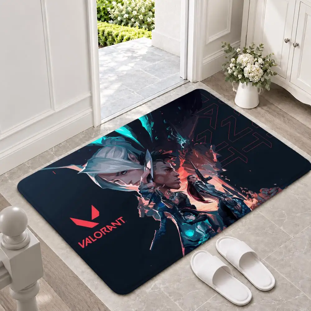game VALORANT Floor Mat Doormat Non-Slip Floor Mat Rug for Bathroom Kitchen Entryway Indoor Outdoor Home Decor