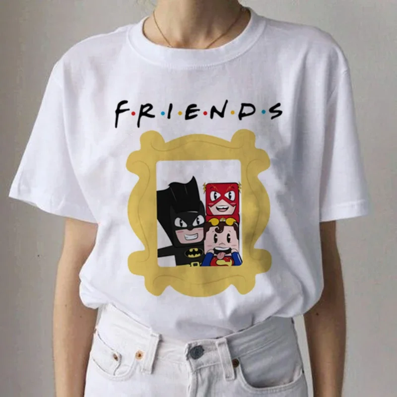 

Friends Print Graphic Women T Shirt 90s Harajuku Fashion T-shirt Cute Cartoon Tshirt Korean Style Female Kawaii Casual Tops Tee