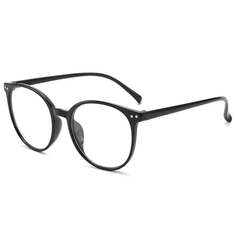 New High-Definition Retro Round-Frame Unisex Non-Prescription Glasses, Ultra-Light, Fashionable, and Visually Protective