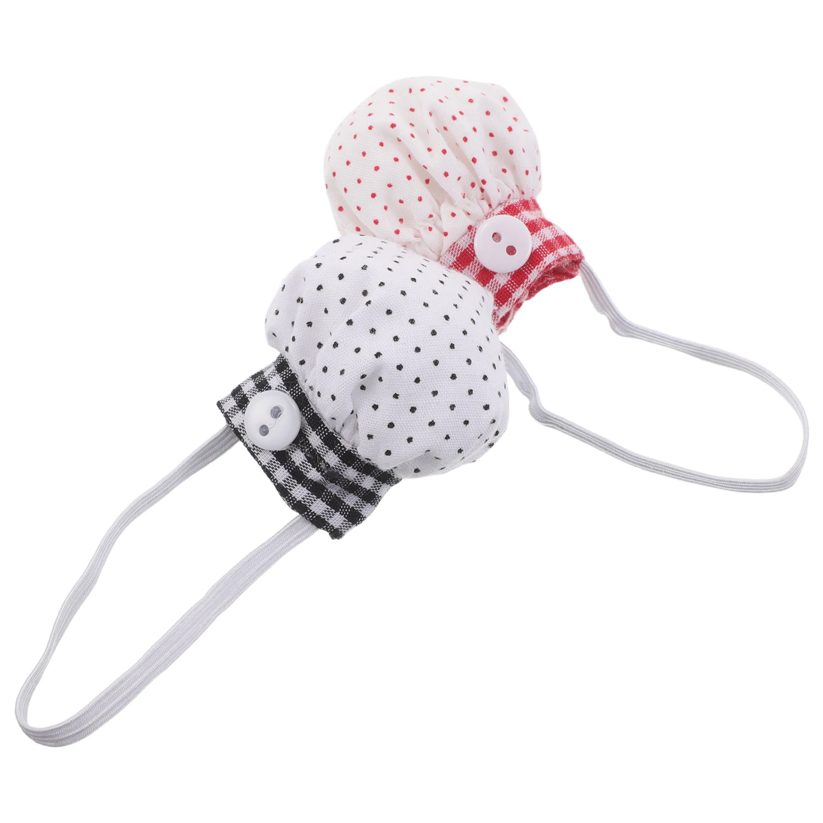 

2 Pcs Chef Hat Decoration Baby Accessories Dog Hats DIY Clothes Cap Bears Cooking Uniform Clothing Miniature Costumes Wear