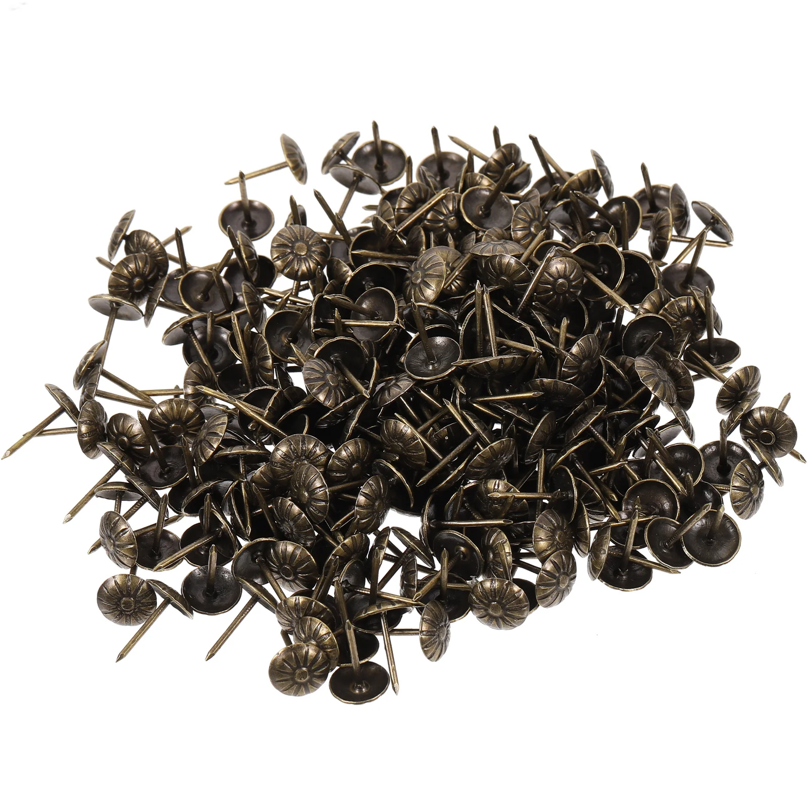 

300pcs Upholstery Nails for Sofa Decoration Vintage Iron Tacks Furniture DIY Soft Bag Decorative Push Pins Thumb Nails Craft Bed