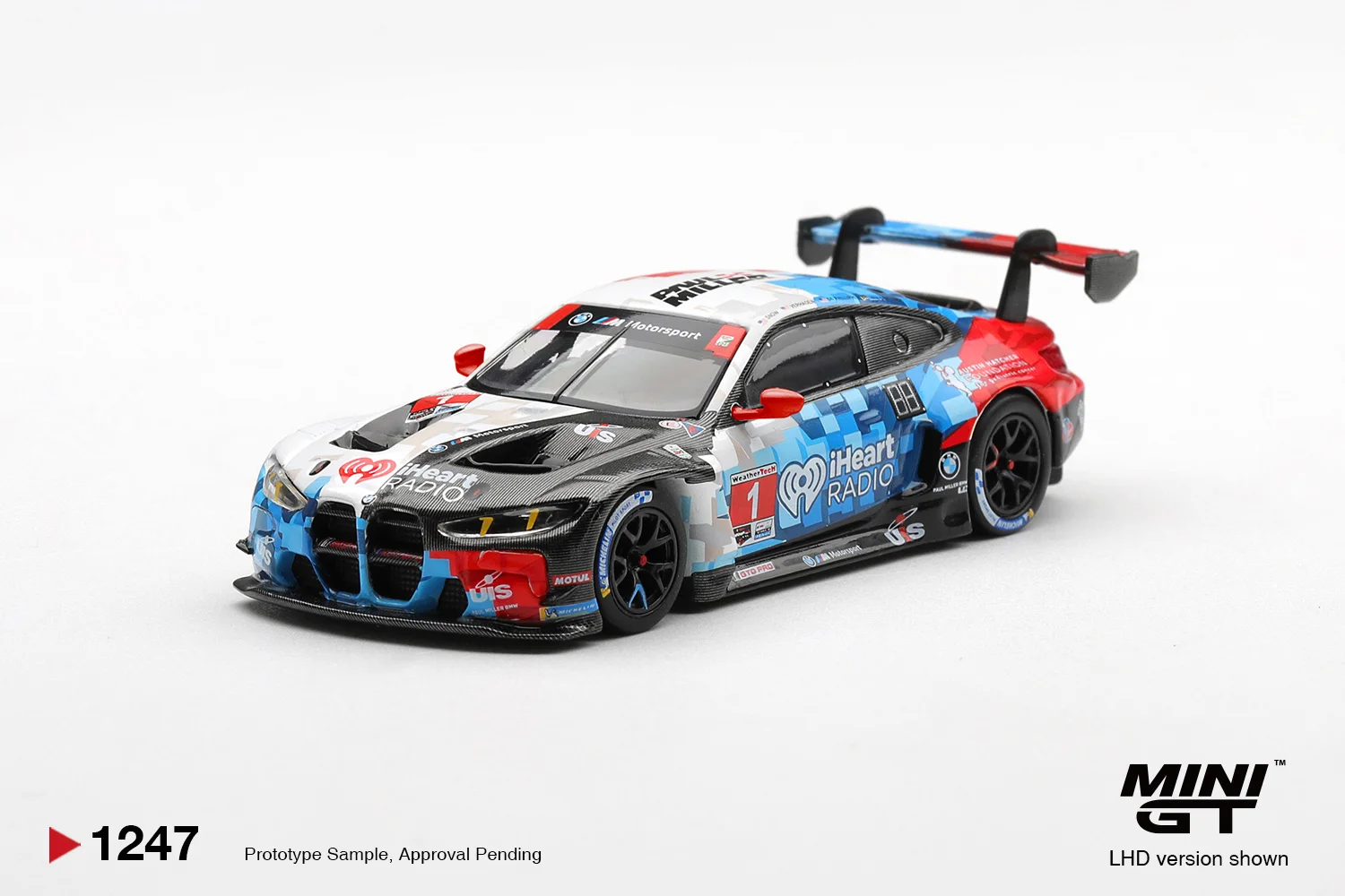 MINIGT 1/64 BMW M4 GT3 EVO #1 Paul Miller Racing 2025 MGT01247-CH Cars Alloy Diecast Metal Model Kids Toys Boys