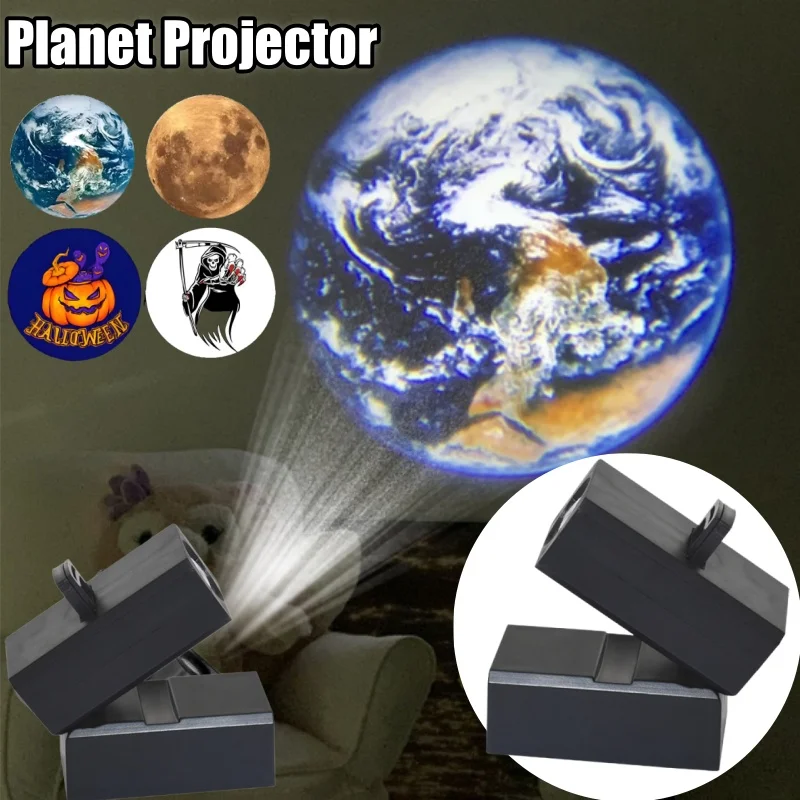 Planet Projector Projection Light Rechargeable Halloween Background Projector Photo Props Creative Atmosphere Light