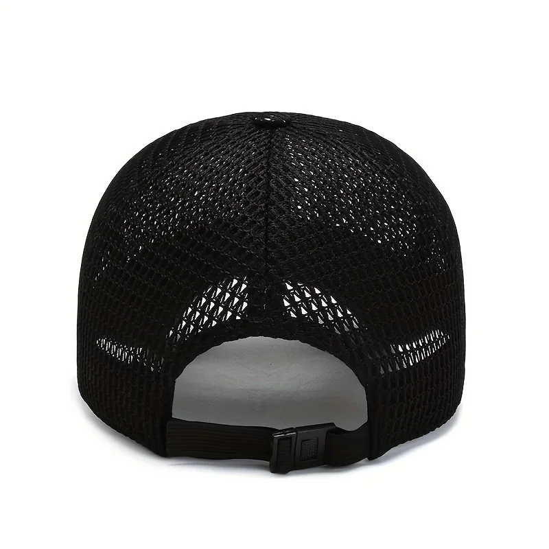 Quick-Dry Unisex Mesh Trucker Cap - Adjustable, Lightweight & Breathable - Ideal for Outdoor Sports, Running, Hiking, Jogging