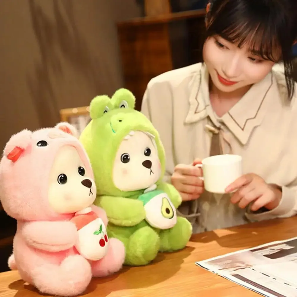 カワイイ-巨大なクマのコスプレ,パンダ人形,創造的なぬいぐるみ,漫画の動物園,ぬいぐるみ,枕を投げる,誕生日のクリスマスプレゼント,家の装飾