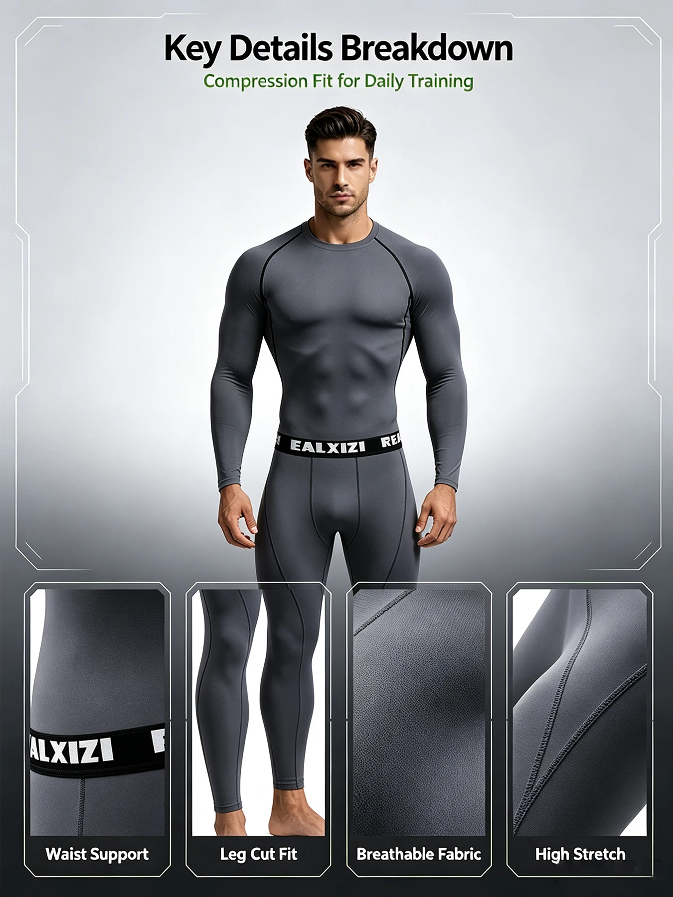 Men's Compression Set Long Sle - Compression Long Pant recension och pris