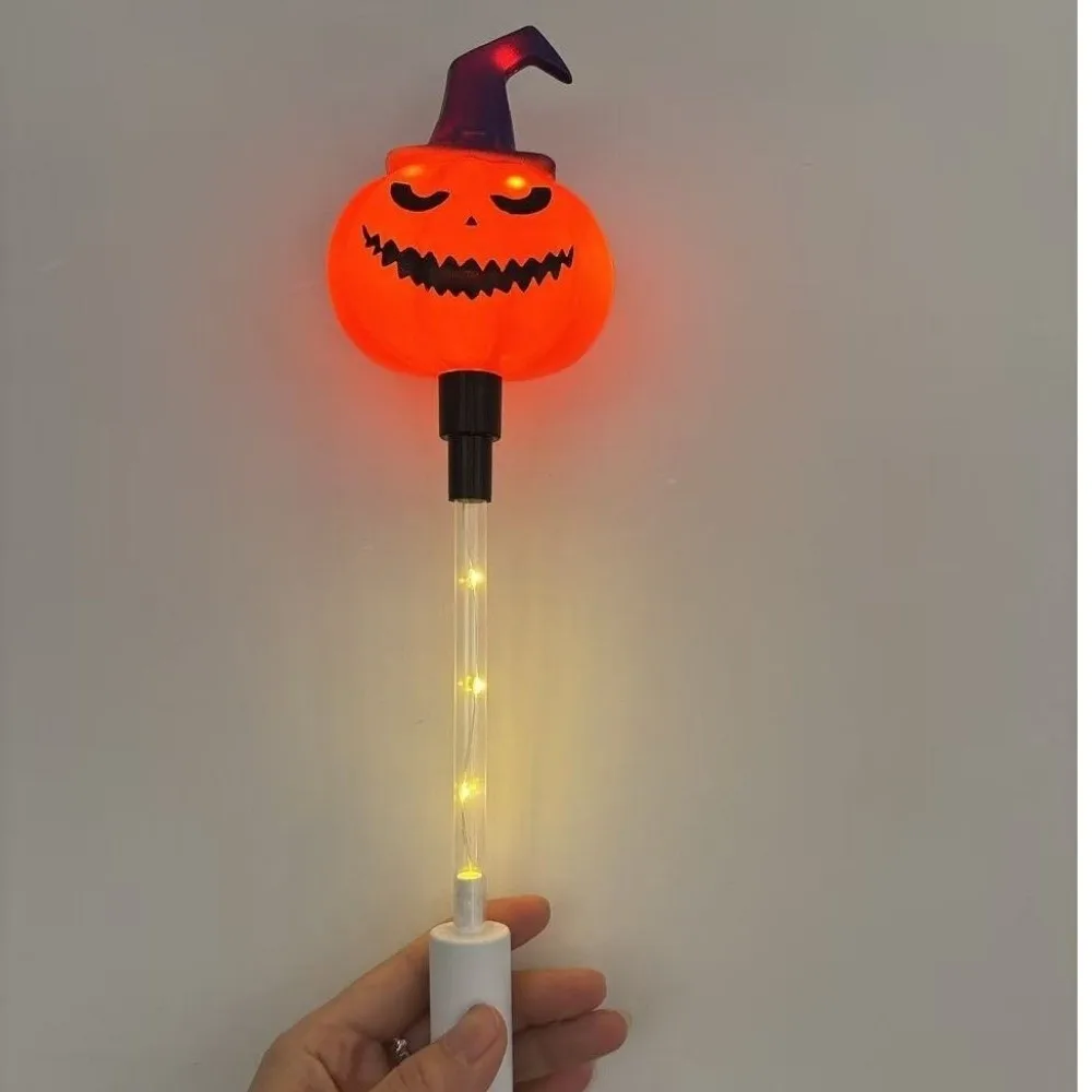Luminous Toy Handheld Glow Stick Ghost Devil's Eye Light Up Wand Dark Style Pumpkin Halloween Decoration Lights Holiday Decor