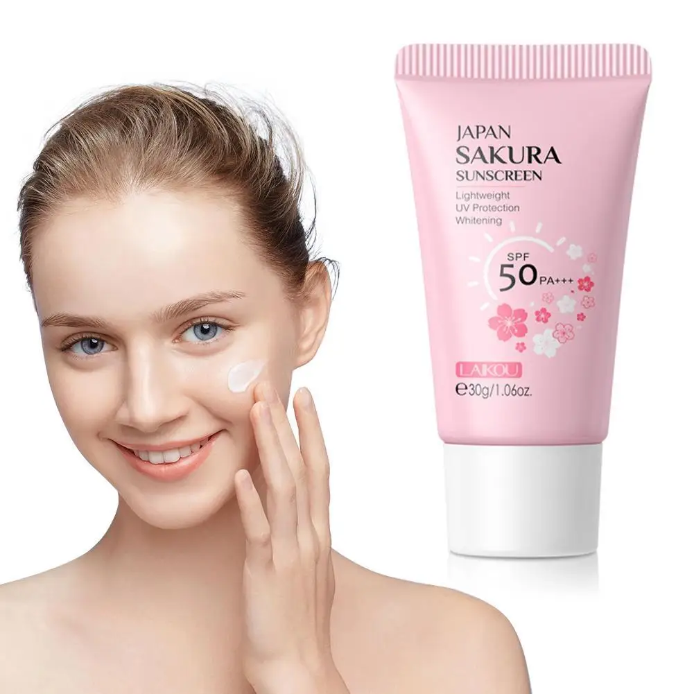 30g Sun Cream SPF50 Face & Body Sunscreen Natural Moisturizing Water Resistant Skin Sun Protection Protects Calms