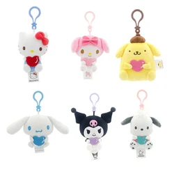 Sanrio Pluszowy mały wisiorek Kuromi Hello Kitty Pluszowa zabawka dla dzieci Torba na książki Wisiorek Plecak dla dziewczynki Dekoracja Prezent Urodziny Zabawki