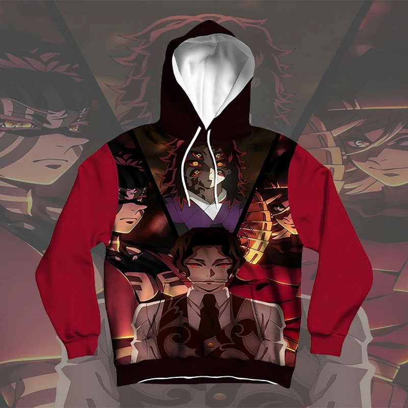 

Demon Slayer Tokitou Muichirou Anime Hoodie Fashion 3D Printing Autumn/Winter Pullover Hoodie Casual Street Y2k Trendy Top