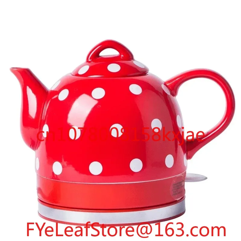 2025 New Ceramic Electric Kettle Jingdezhen Art Kettle Jingdezhen Tea Set High Temperature Tea Brewing Teapot
