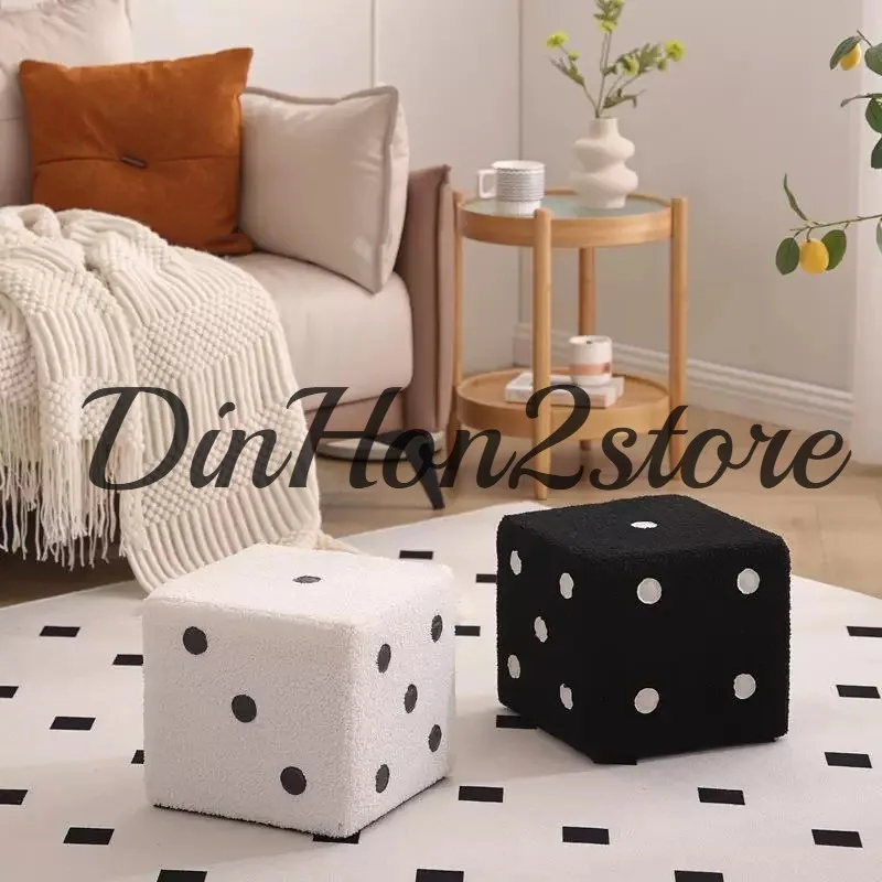 Multi-purpose Household Creativity Foot Stool Dice Stool Waterproof Children's and Adult Chairs Indoor Sofa Shoe Bench