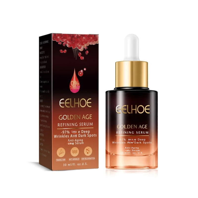 Golden Age Essence para círculos escuros, desvanecer-se linhas finas, levantamento do olho, firmando, hidratando, anti-rugas, envelhecimento, iluminar, soro do cuidado