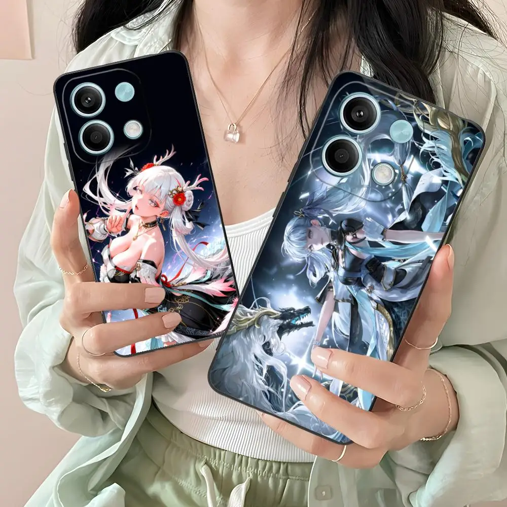 

Чехол для телефона Wuthering Waves Jinhsi для Xiaomi Redmi Note 14 13 12 11 A5 3 2 1 Pro Plus 4G 5G с цветной печатью, довольно мобильные телефоны