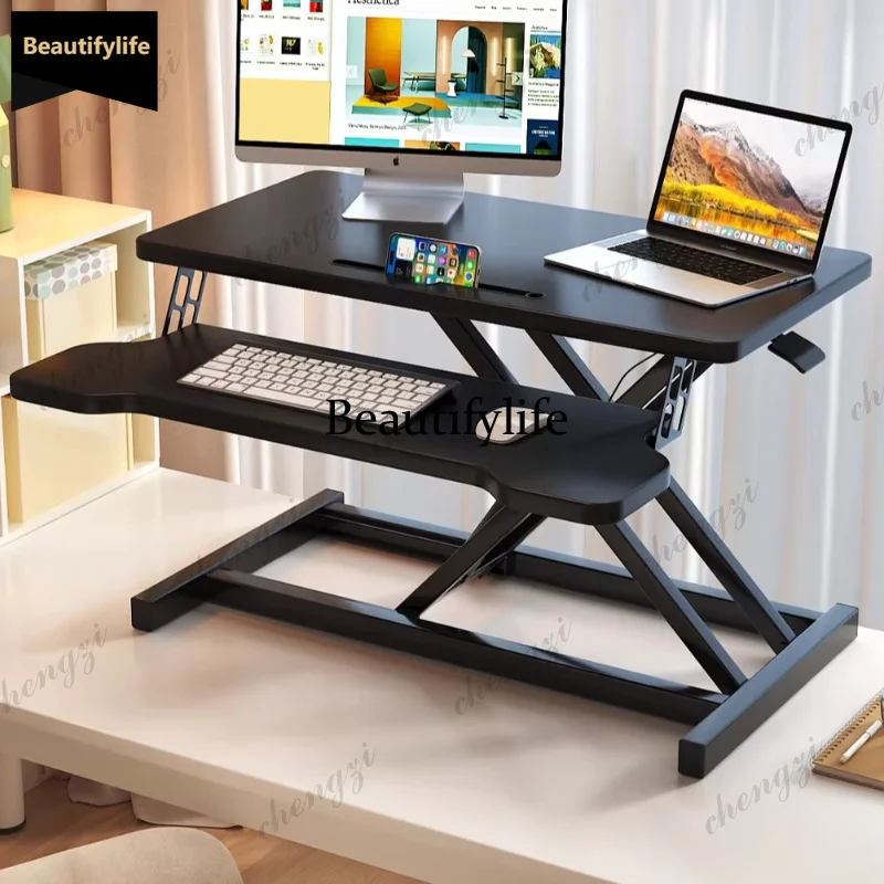D80 Standing workbench desk Lifting table Notebook folding height increase bracket gaming desk standing desks rack office