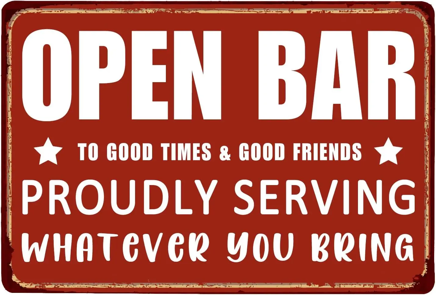 u1, zufeng Vintage Man Cave Signs Cheers Металлическая жестяная вывеска Настенный декор Аксессуары для домашнего бара, паба на заднем дворе 8;; x 12;; - Гордый Servi