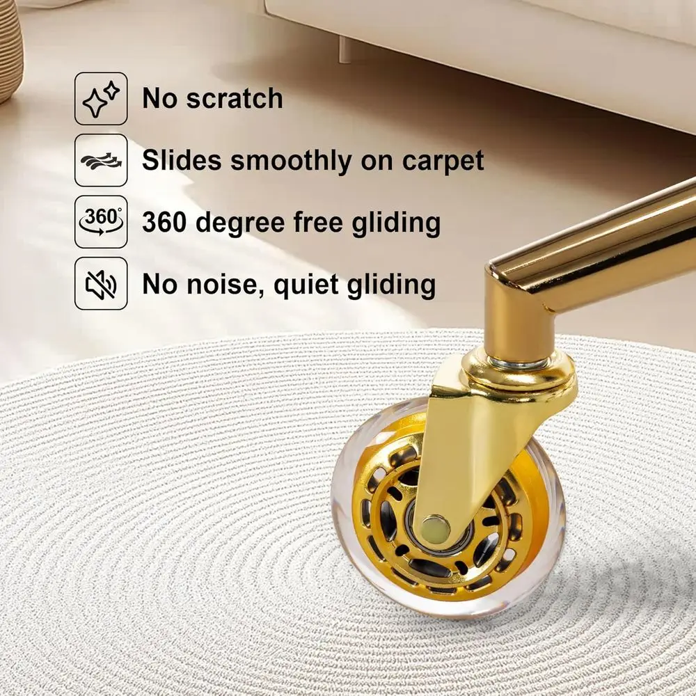 مجموعة استبدال قاعدة معدنية لكرسي ألعاب المكتب المنزلي مع أسطوانة حامل اللوحة السفلية، 5 عجلات مطاطية #5