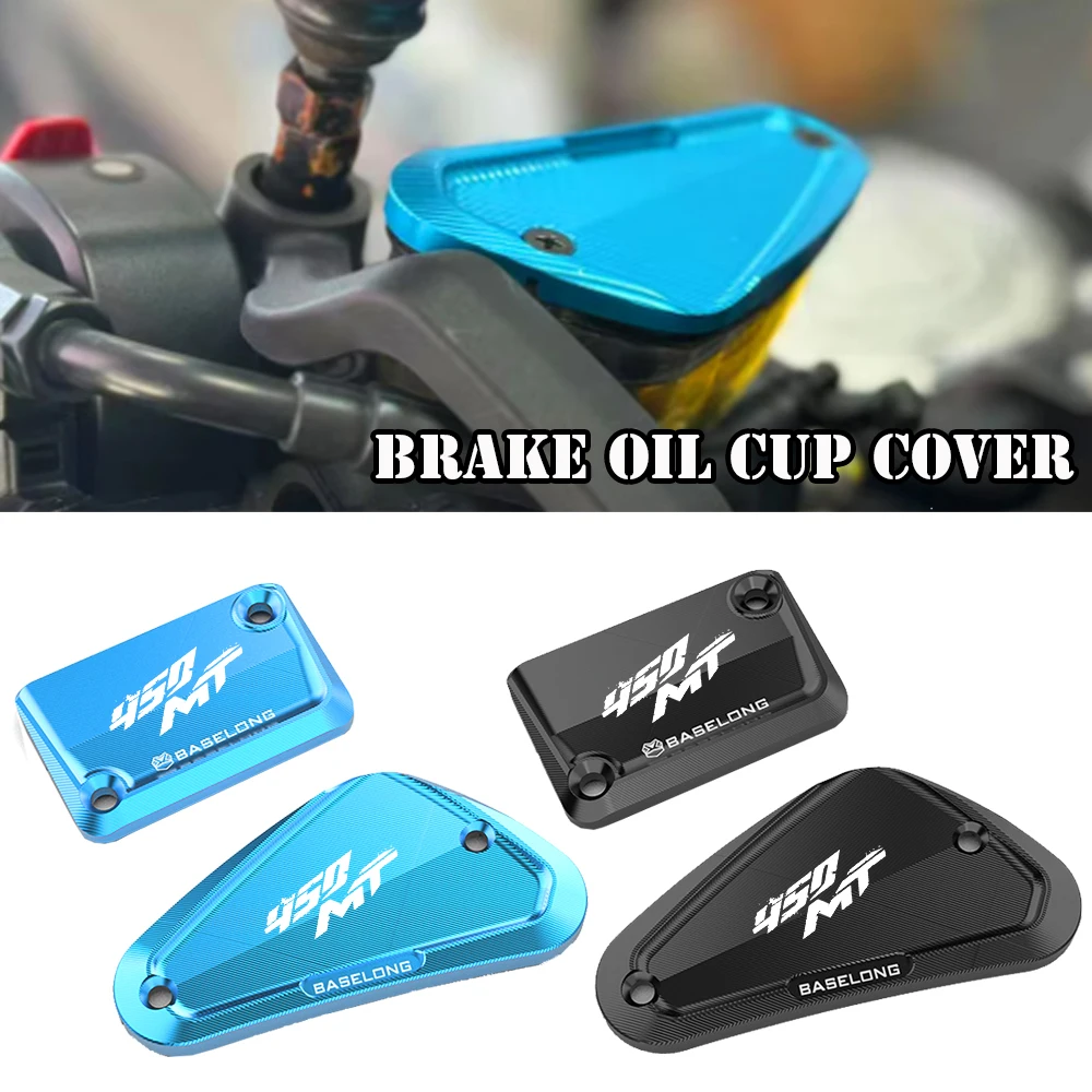 

IBEX450 450MT 2024 2025 2026 FOR CFMOTO 450 MT 450-MT IBEX 450 Front & Brake Fluid Reservoir Cover Accessories Motorcycle CNC