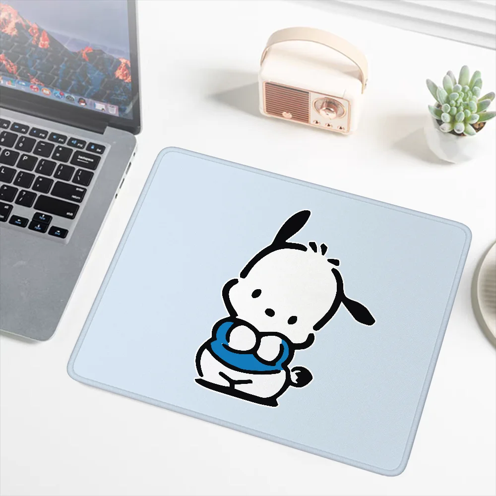 Kawaii Pochacco Small Mausepad Gaming Mouse Mat Keyboard Pad Cute Sanrio Mousepad Gamer Wireless Mouse for Computer Deskmat Mats