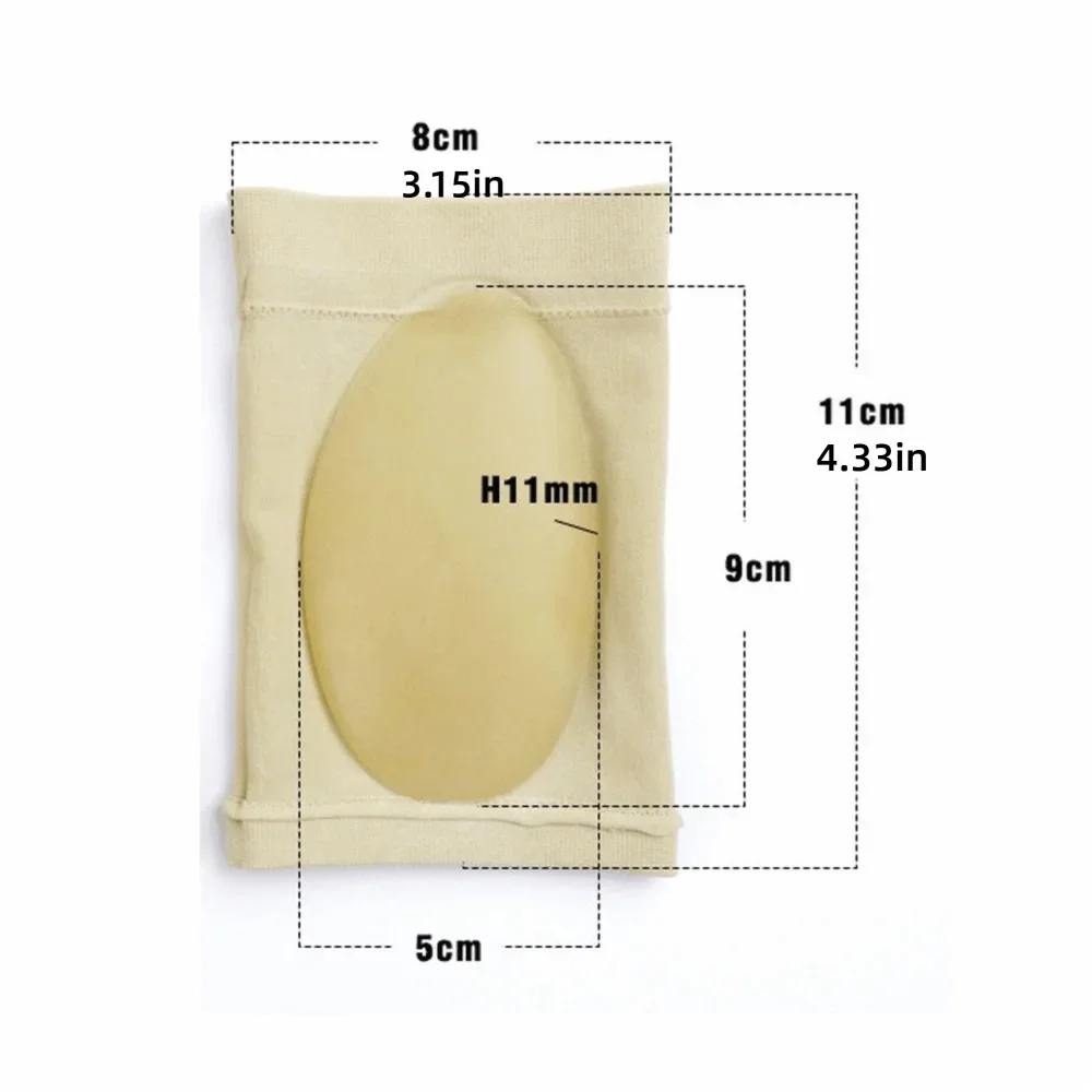 Trwałe silikonowe wkładki pod łuk stopy na płaskostopie, elastyczne, wielokrotnego użytku, sportowe podkładki pod stopy, amortyzujące poduszki redukujące napięcie, pielęgnacja stóp.