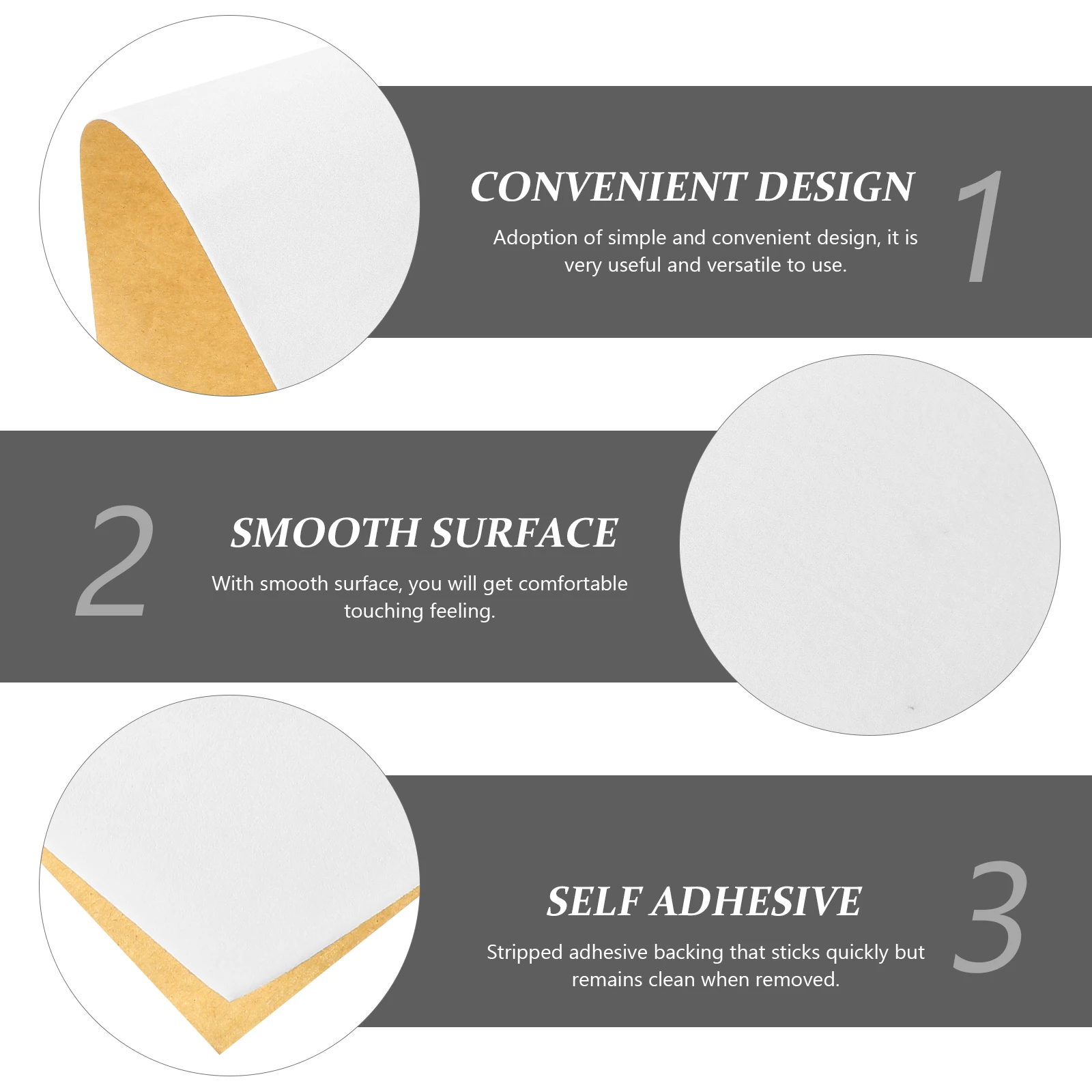 

5 Sheets Self Adhesive Jewelry Gift Box Liner High Durability Smooth Surface Protective Felt Sheets Drawer Cabinet Lint Patches