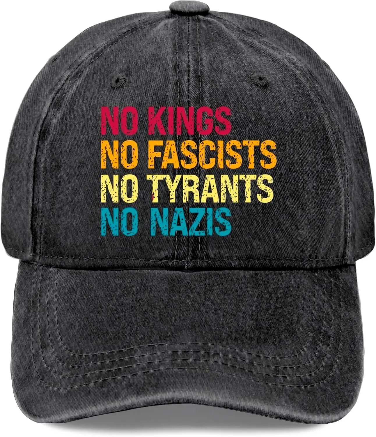 no King Day Hat for Womens Low Profile Washed Distressed Baseball Caps