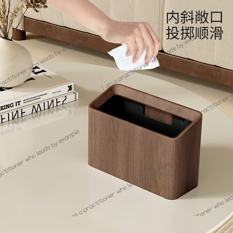 Desktop trash can household living room countertop box office narrow small toilet table high value paper basket