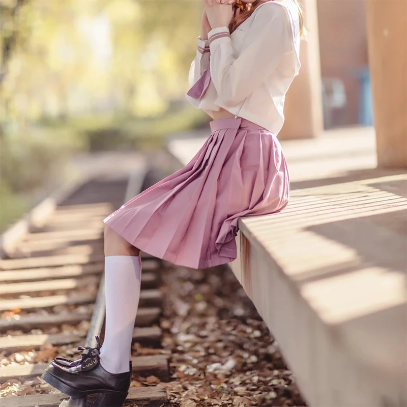 New Arrival Magnolia Basic JK Suit Japanese Schoolgirl Uniform Suit Pleated Skirt Sailor Suit Anime COS Student Women's Clothing