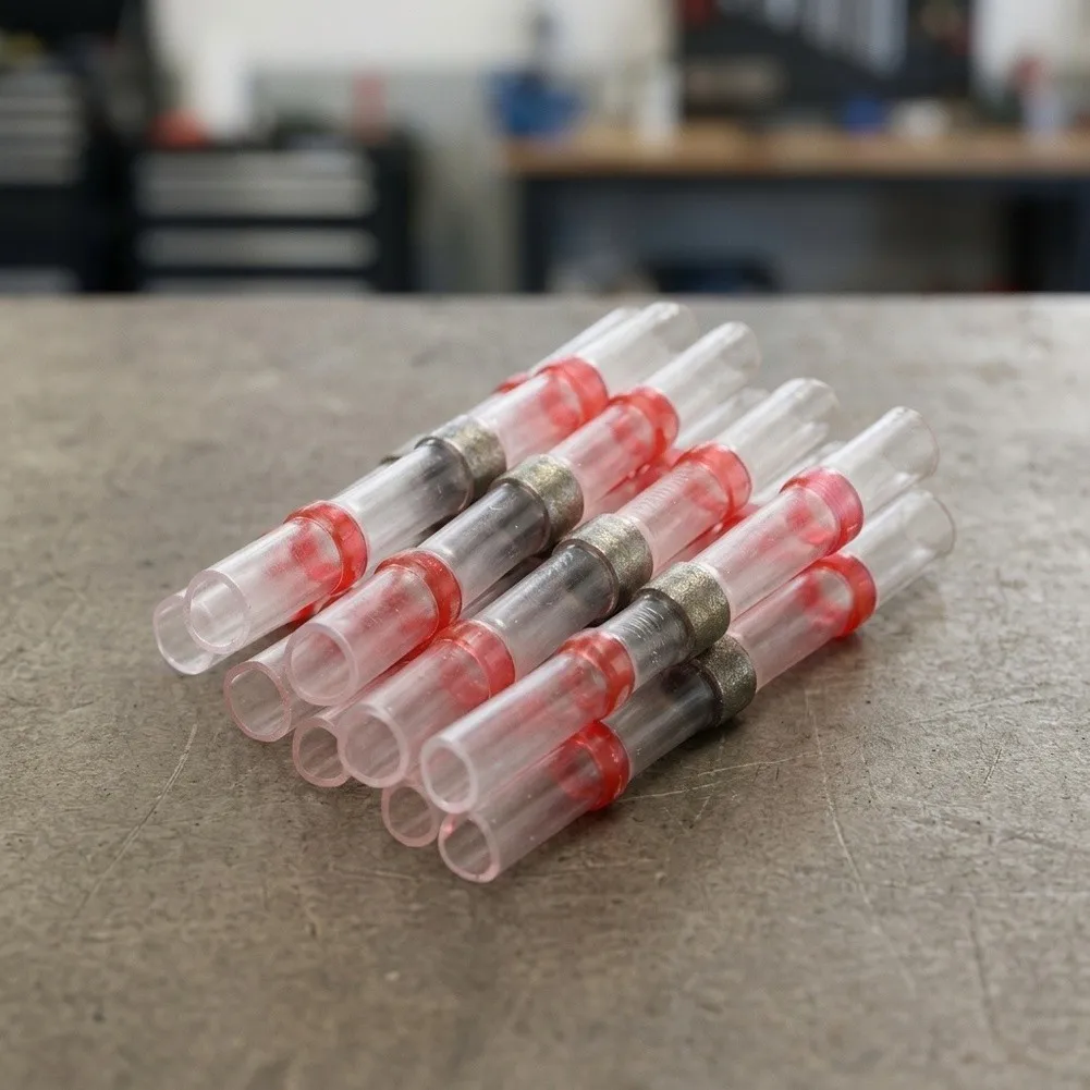 Solder Ring Heat Shrink Tube Terminal Waterproof Polyolefin Construction for Harsh Environment Automotive Marine Applications