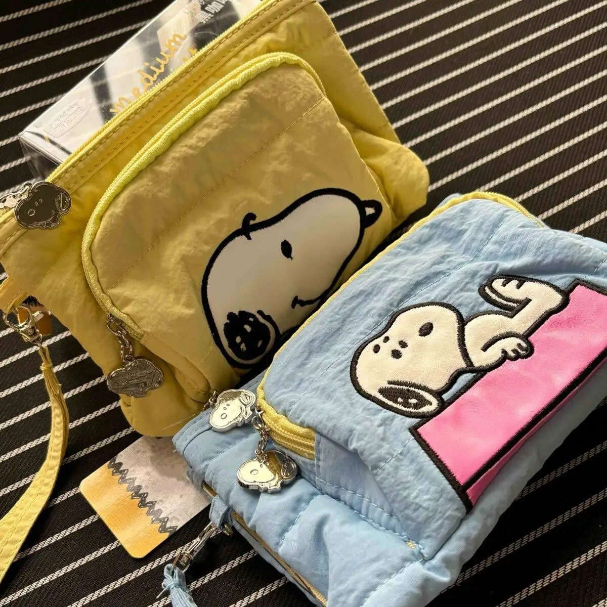 Japanese Snoopy Anime Storage Bag Large Capacity Portable Makeup Bag Single Shoulder Crossbody Bag Women's Birthday Gift