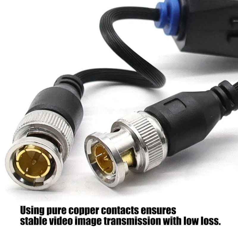 Analogs Camera Video Balun Transceiver Set With ABS Housing, Passive Twisted Pair Transmission Adapters For AHD CVI TVI