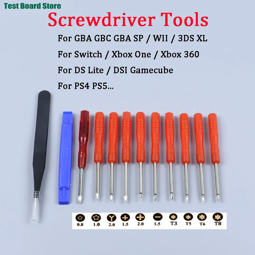 

1 Set Screwdriver Kit Screw Driver For Wii GBA SP For DS Lite NDSi Xbox One 360 PS4 Triwing Repair Tools